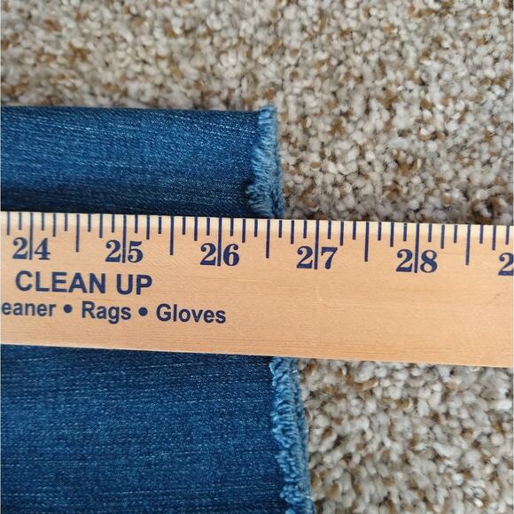 ATHLETA Sculptek Skinny Stretch Raw Hem Ankle Jeans Size 10 - Picture 11 of 12